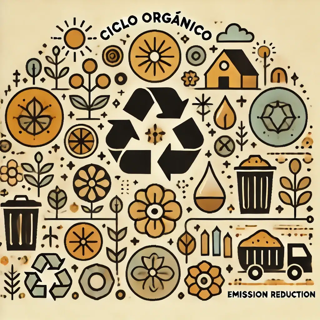 DALL·E 2024-11-12 17.29.03 - An image representing the Ciclo Orgânico talk on composting and sustainability, using a warm and earthy color palette with beige, golden yellow, warm